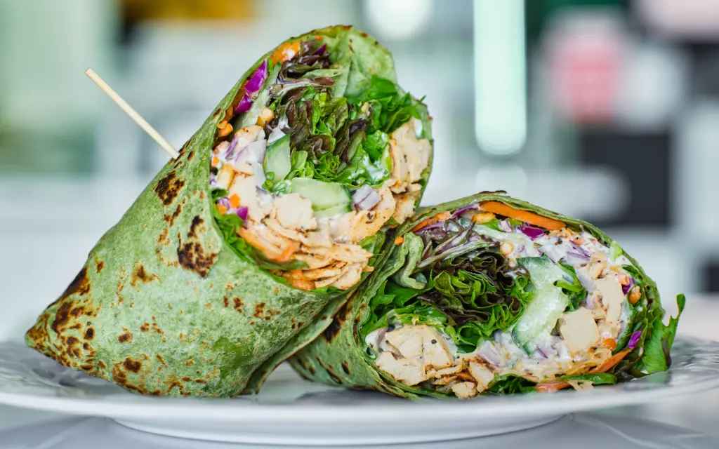 Thai meatball wrap